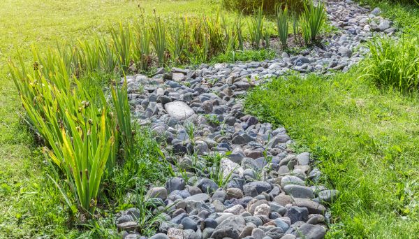 River Rock Garden Installation in Woodland Hills