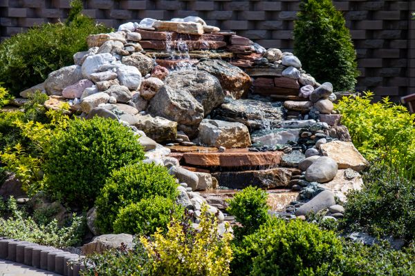 River Rock Landscaping in Woodland Hills