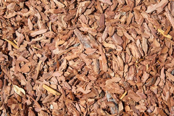 Pine Mulch Spreading in Woodland Hills