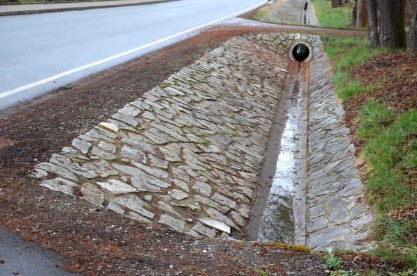 Ditch Landscaping in Woodland Hills