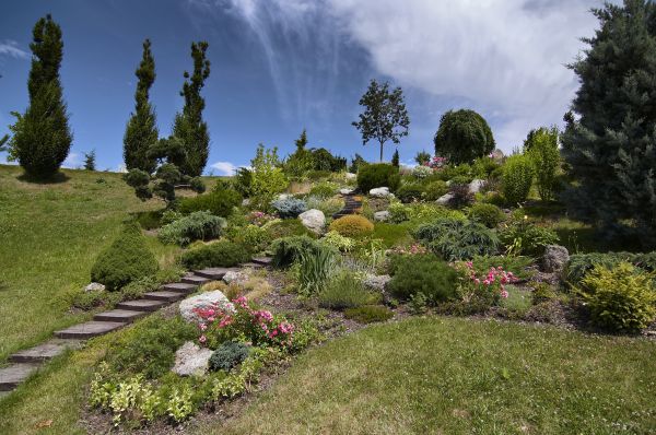 Steep Terrain Landscaping in Woodland Hills