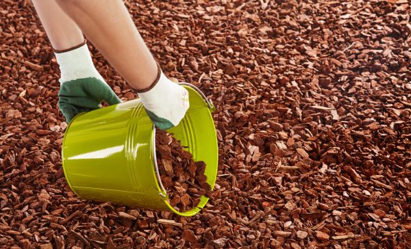 Wood Chip Landscaping in Woodland Hills